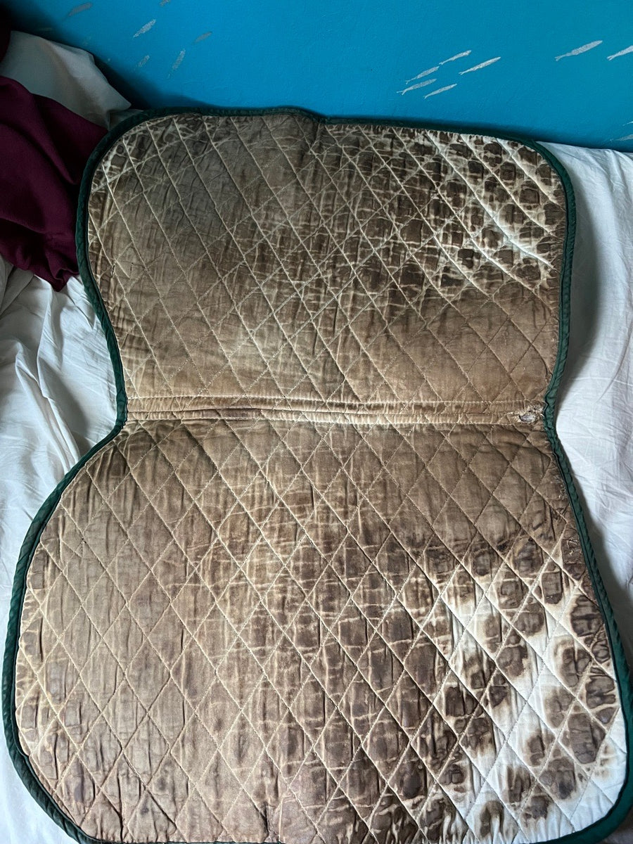 Green saddle pad