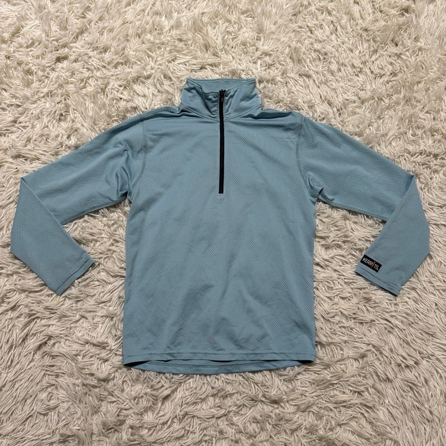 Girl’s Small Blue Kerrits Short Sleeve Horseback Riding Sunshirt. Good Condition