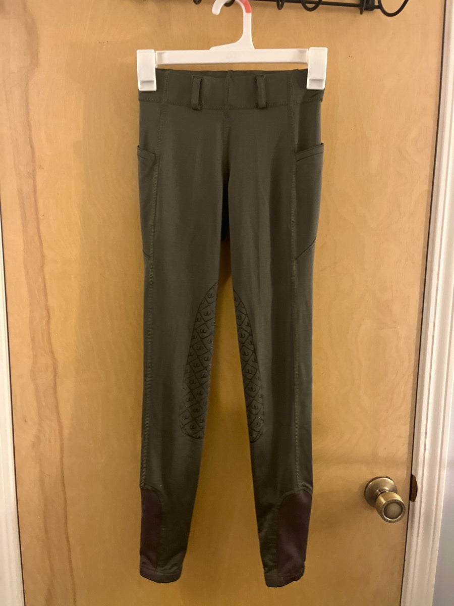 Size XS (24) Olive Ovation Riding Tights