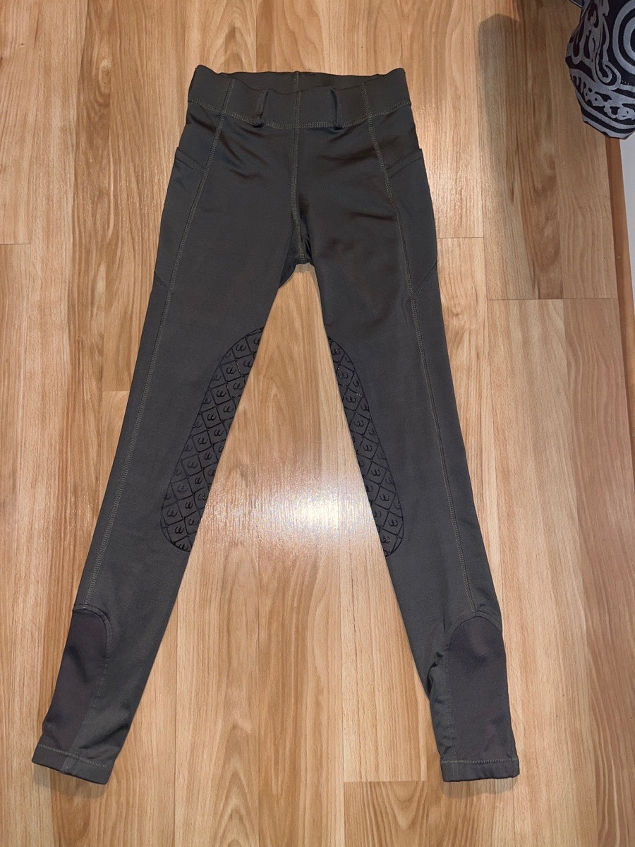 Size XS (24) Olive Ovation Riding Tights
