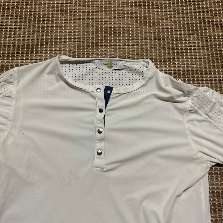 Women’s XS White Callidae Long Sleeve Horseback Riding Sunshirt
