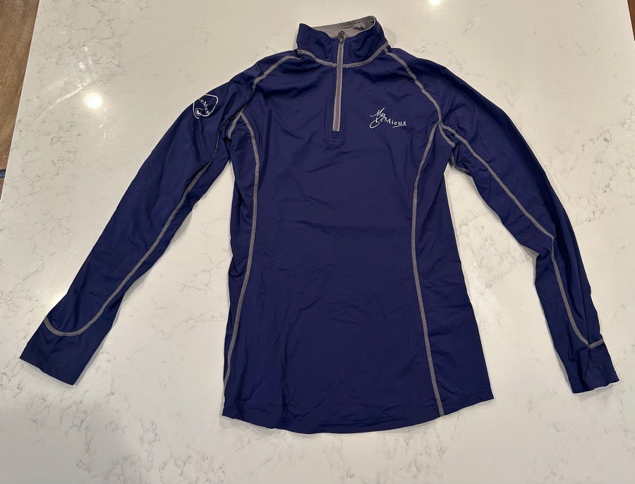 LEMIEUX Le Mieux Equestrian / Horseback Riding Long Sleeve Shirt XS (Color: Ink Blue)