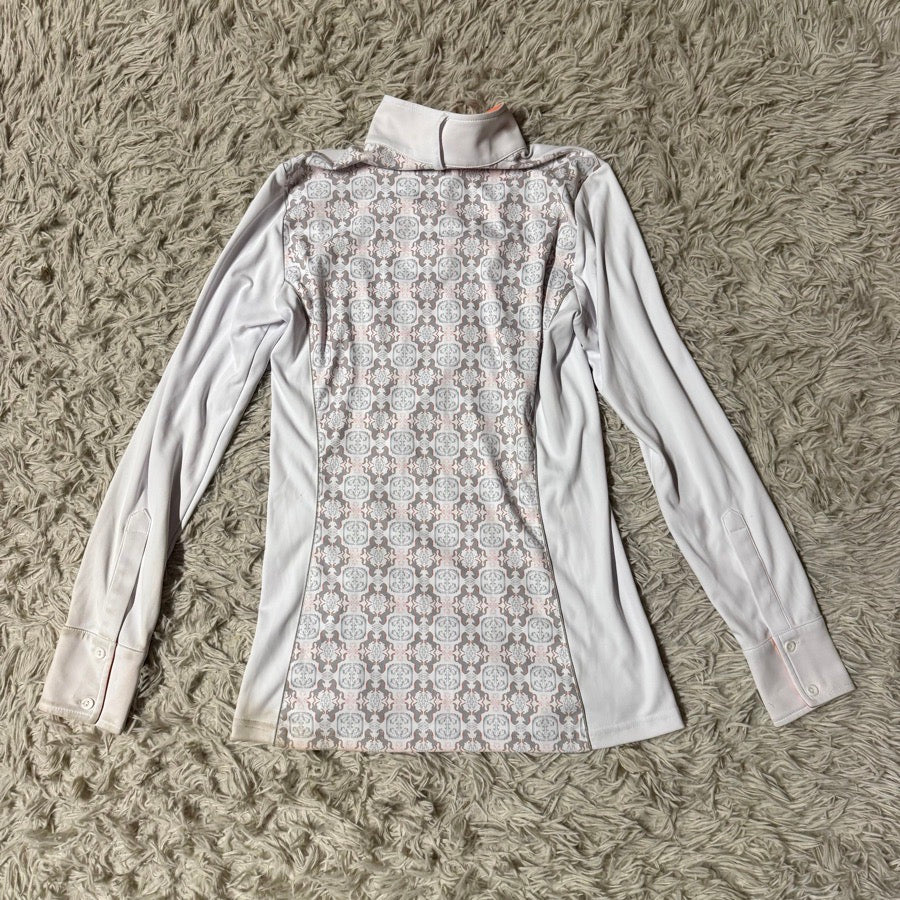 Other Women’s Medium White Arista Long Sleeve Horseback Riding Show Shirt. Good Cond. (4)