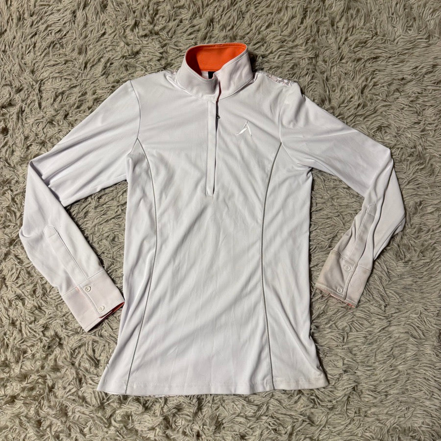 Other Women’s Medium White Arista Long Sleeve Horseback Riding Show Shirt. Good Cond.