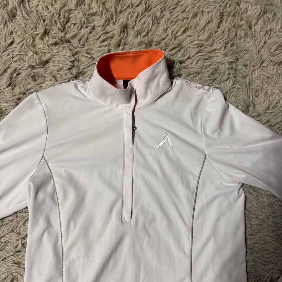 Other Women’s Medium White Arista Long Sleeve Horseback Riding Show Shirt. Good Cond. (2)