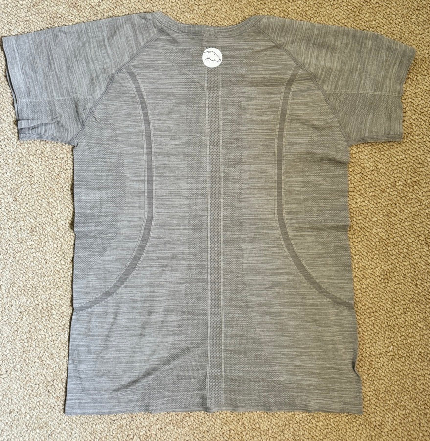 large light grey sms seamless top