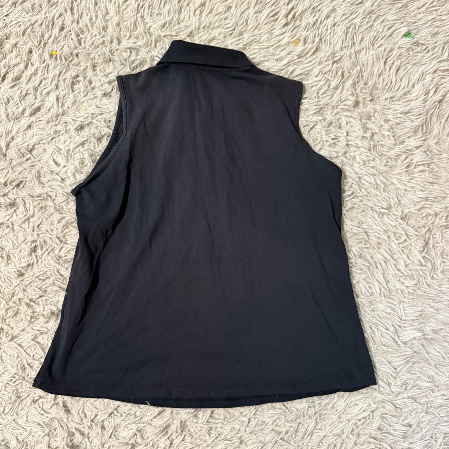 ARIAT Women’s XL Black Ariat Sleeveless Horseback Riding Polo Shirt (4)