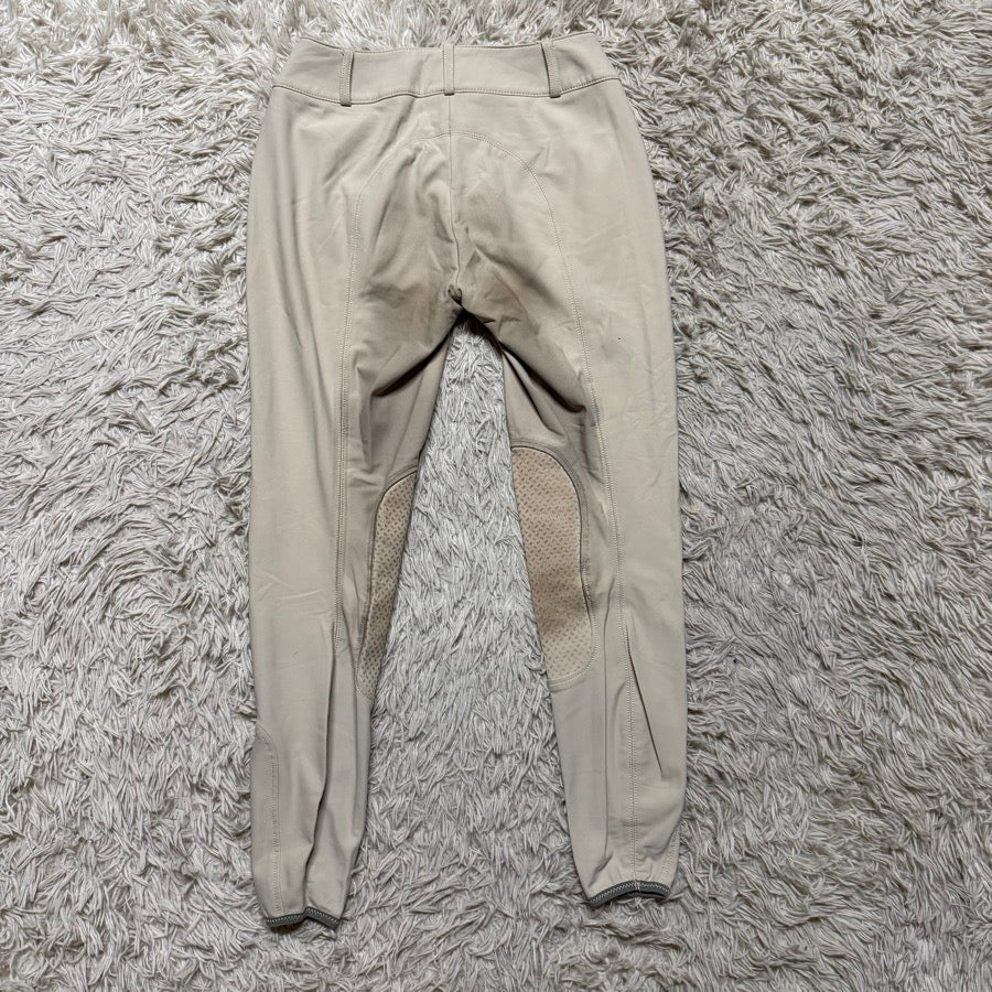 Women’s Size 26L Tan Pikeur Knee Patch Horseback Riding Breeches. Good Condition
