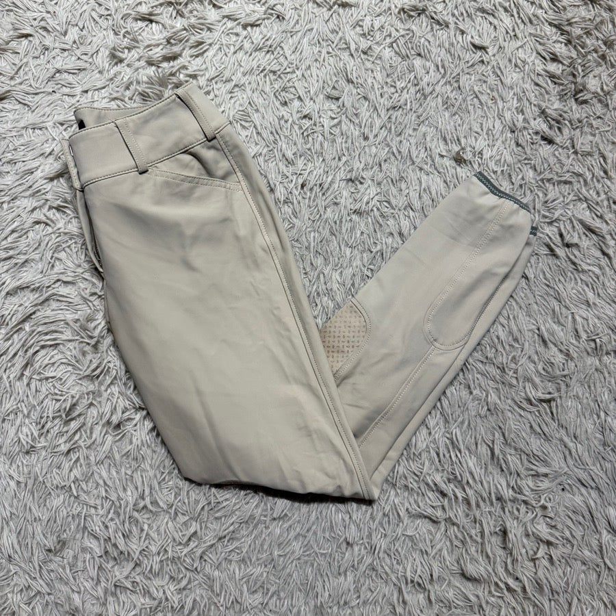Women’s Size 26L Tan Pikeur Knee Patch Horseback Riding Breeches. Good Condition