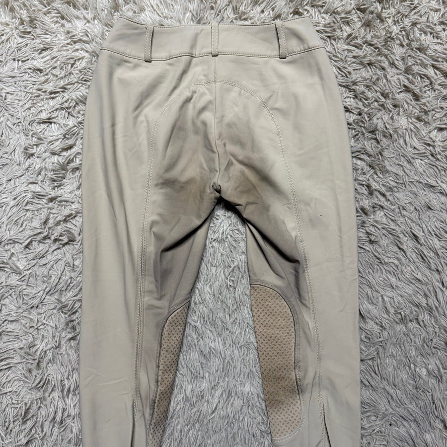Women’s Size 26L Tan Pikeur Knee Patch Horseback Riding Breeches. Good Condition