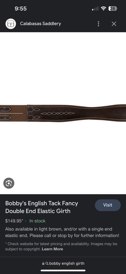 Girth (Bobby’s English Tack)