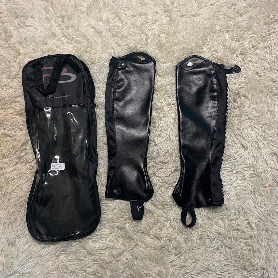 New Women’s S+ Parlanti Buffalo Leather Horseback Riding Half Chaps