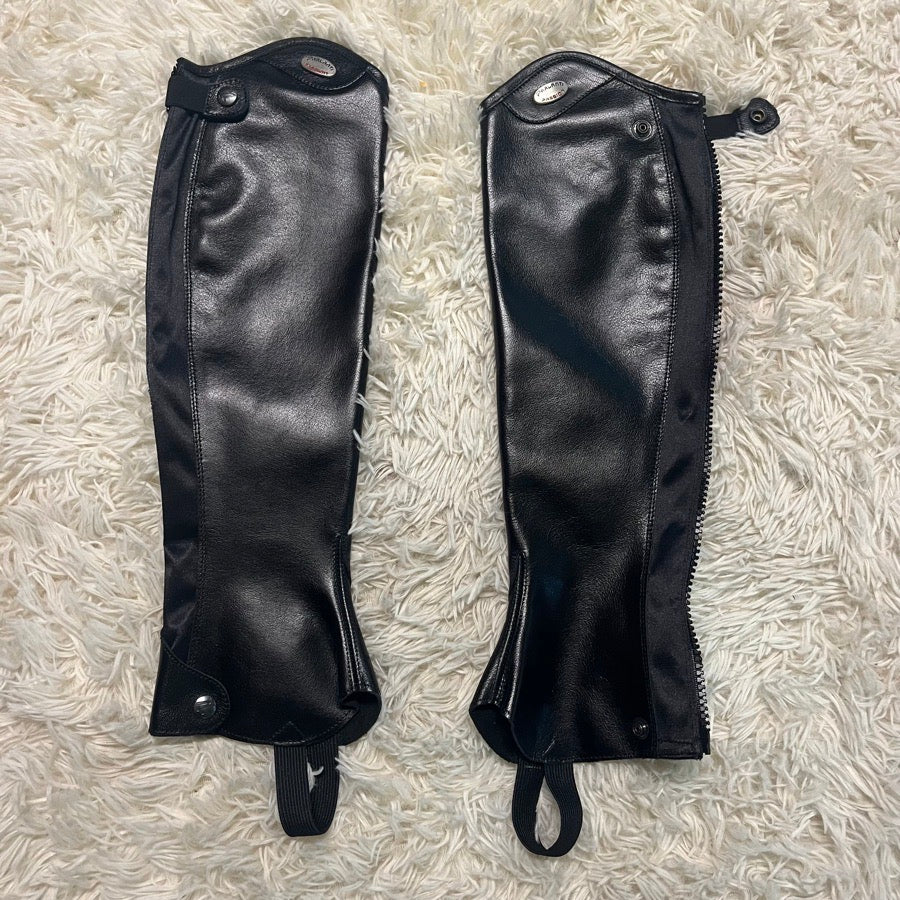 New Women’s S+ Parlanti Buffalo Leather Horseback Riding Half Chaps