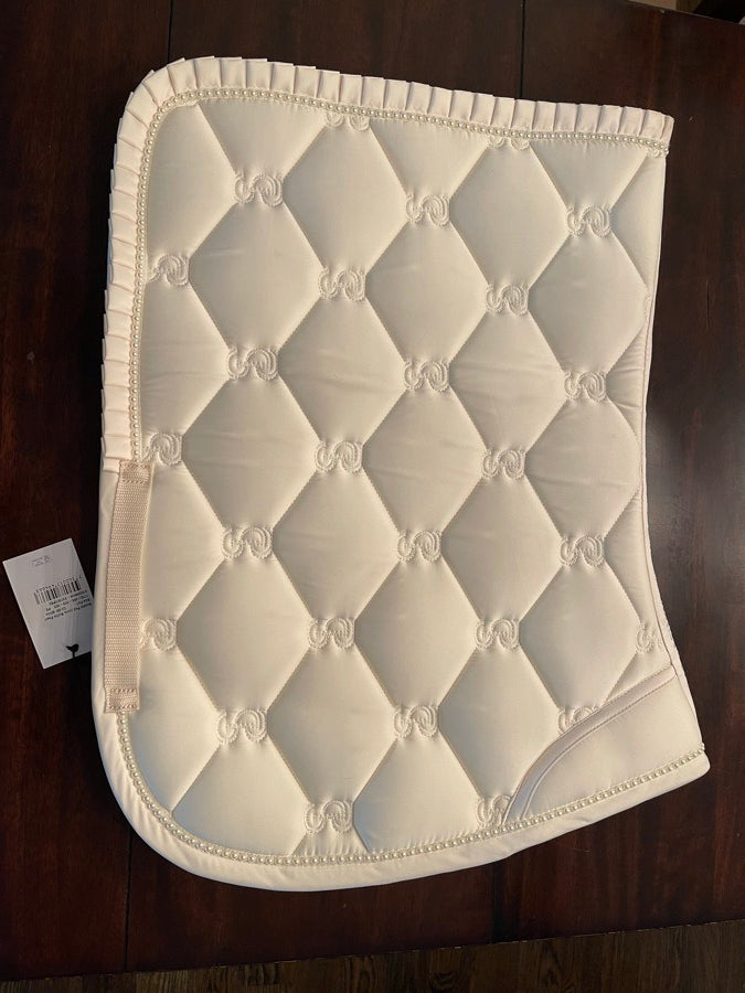 PS OF SWEDEN PSOS Saddle Pad Jump Ruffle Pearl(New with tags)