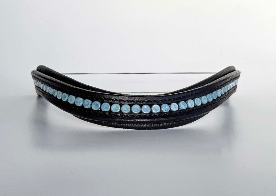 Blue Beaded Browband
