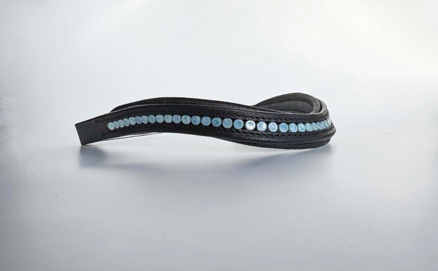 Blue Beaded Browband