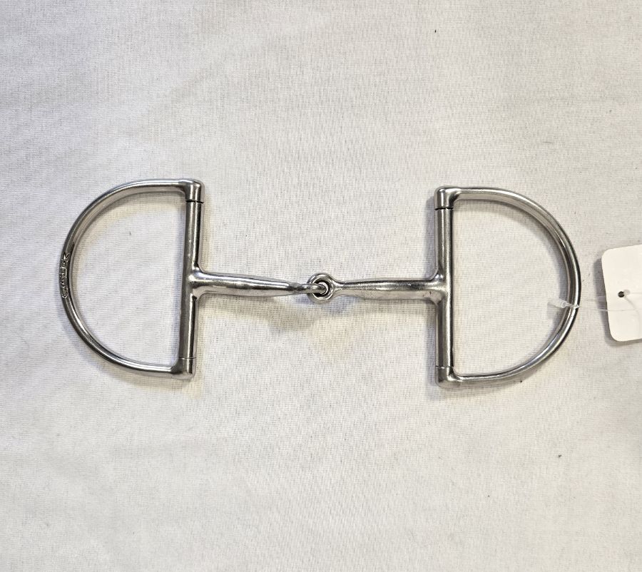 MAHEU Maheu Single Jointed Snaffle Dee (Pony) - 4.5" (2)