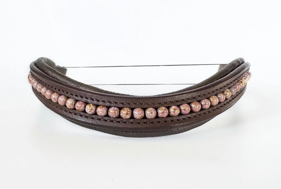 OTHER Rose Gold Beaded Browband (2)