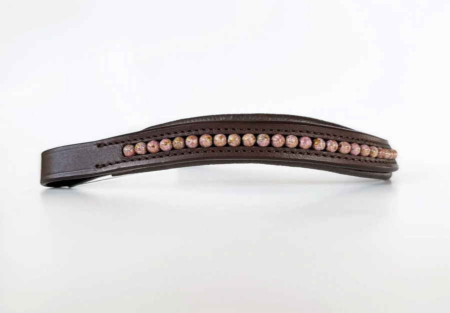 OTHER Rose Gold Beaded Browband (3)