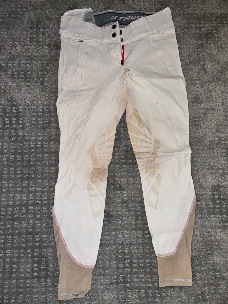Struck white breeches