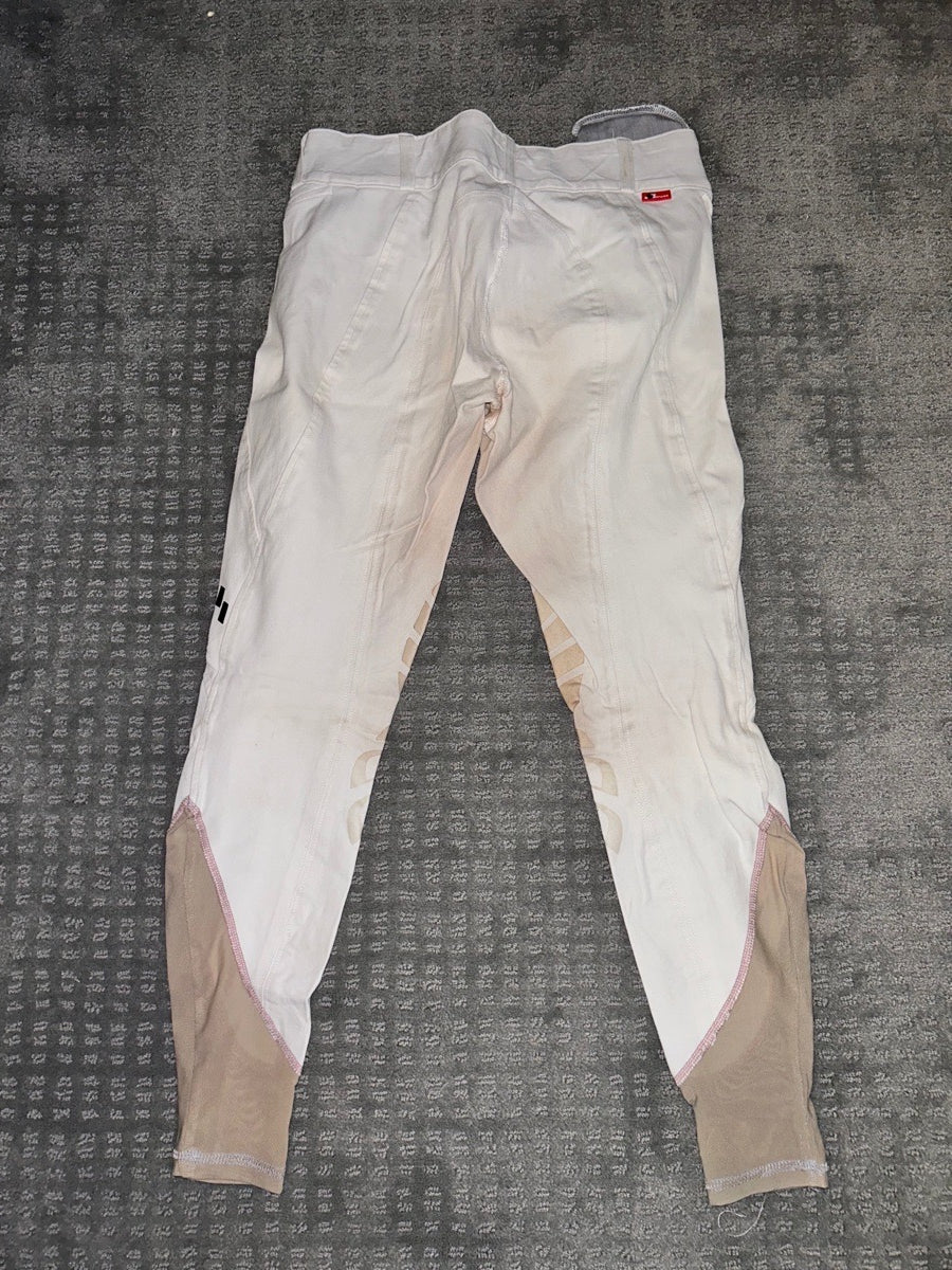 Struck white breeches