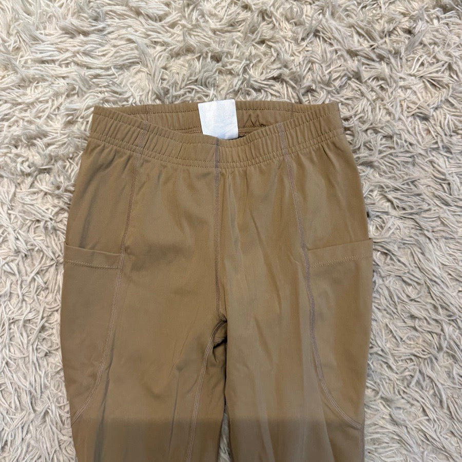 Girl’s Medium Tan Baleaf Knee Patch Horseback Riding Tights Breeches