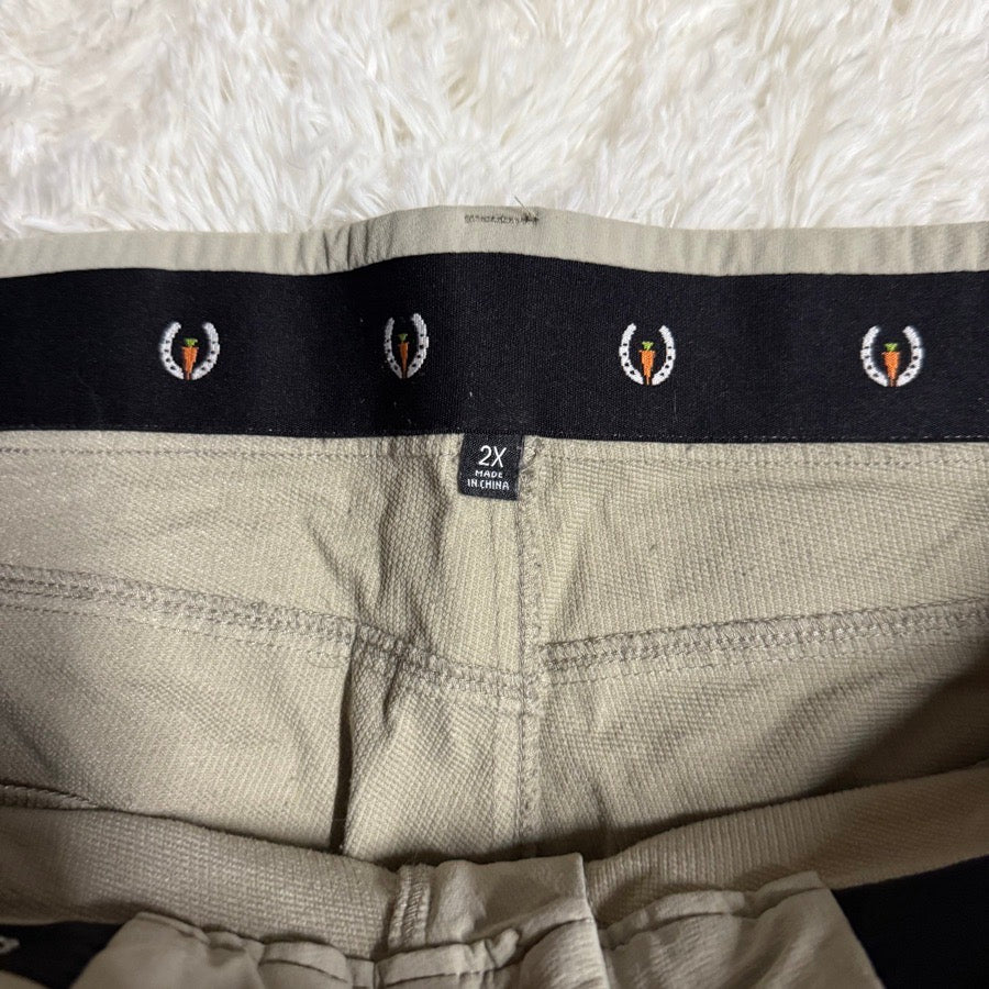 KERRITS Women’s Size 2X Tan Kerrits Knee Patch Horseback Riding Breeches. Some pilling. (7)