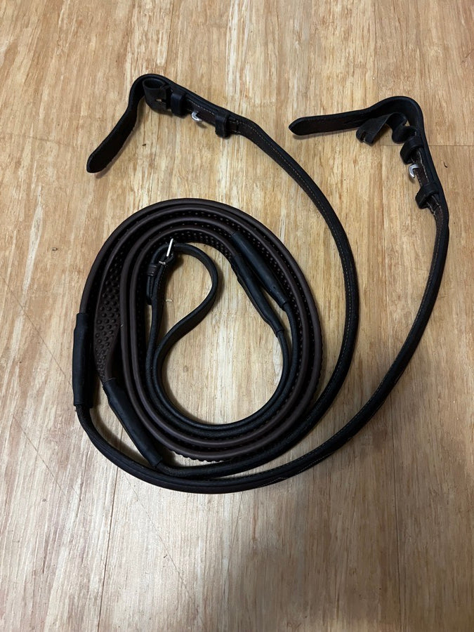 Nunn Finer Oversized Brown Soft Grip Rubber Reins