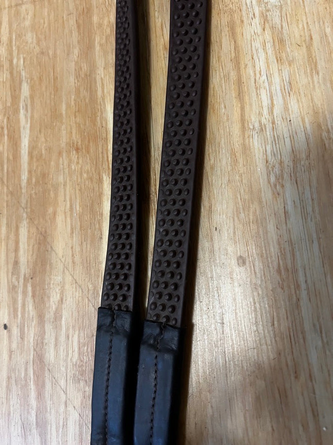 Nunn Finer Oversized Brown Soft Grip Rubber Reins