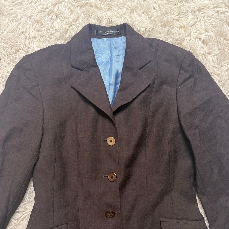Women’s Brown RJ Classics Horseback Riding Show Coat. Good Condition.
