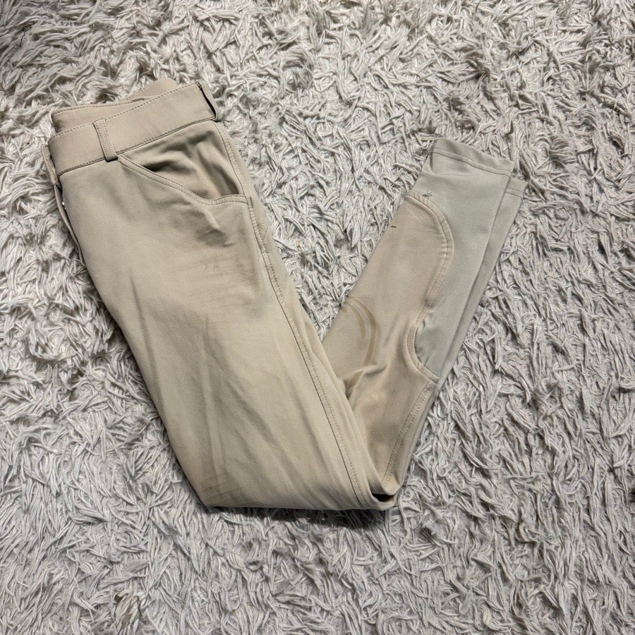Women’s Size 22 Tan Schockmohle Knee Patch Horseback Riding Breeches