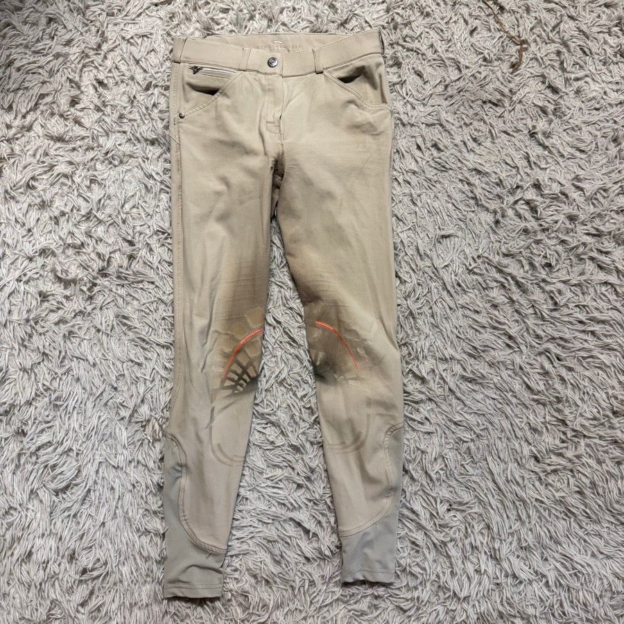 Women’s Size 22 Tan Schockmohle Knee Patch Horseback Riding Breeches