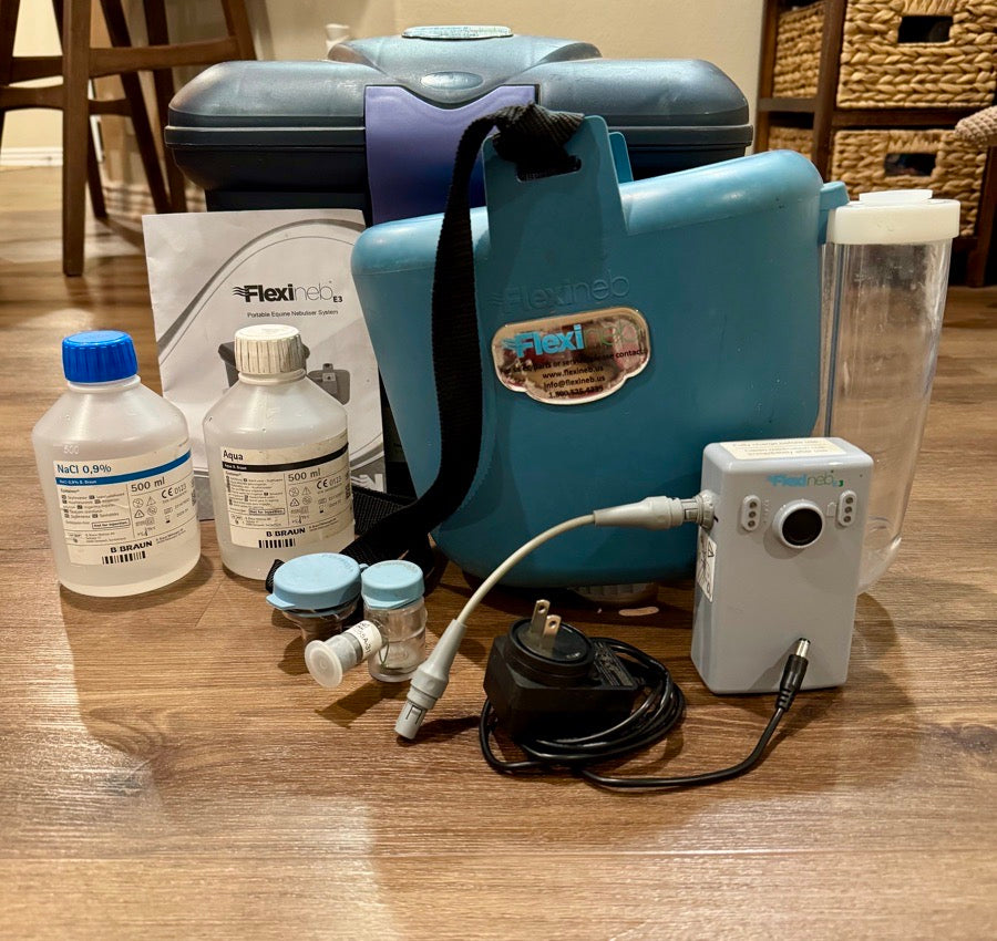 Flexineb E3 Portable Equine Nebulizer Complete System. Horse/Full Size