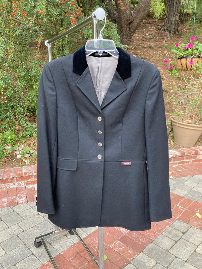 Horka Black (with velvet collar) Hunt coat - Size 38