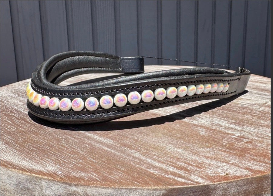 OTHER Iridescent Rainbow Beaded Browband (4)