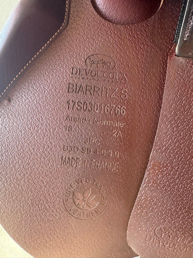 DEVOUCOUX 18” Devoucoux Biarritz S Saddle - 2017 - 2A - Full Buffalo (4)