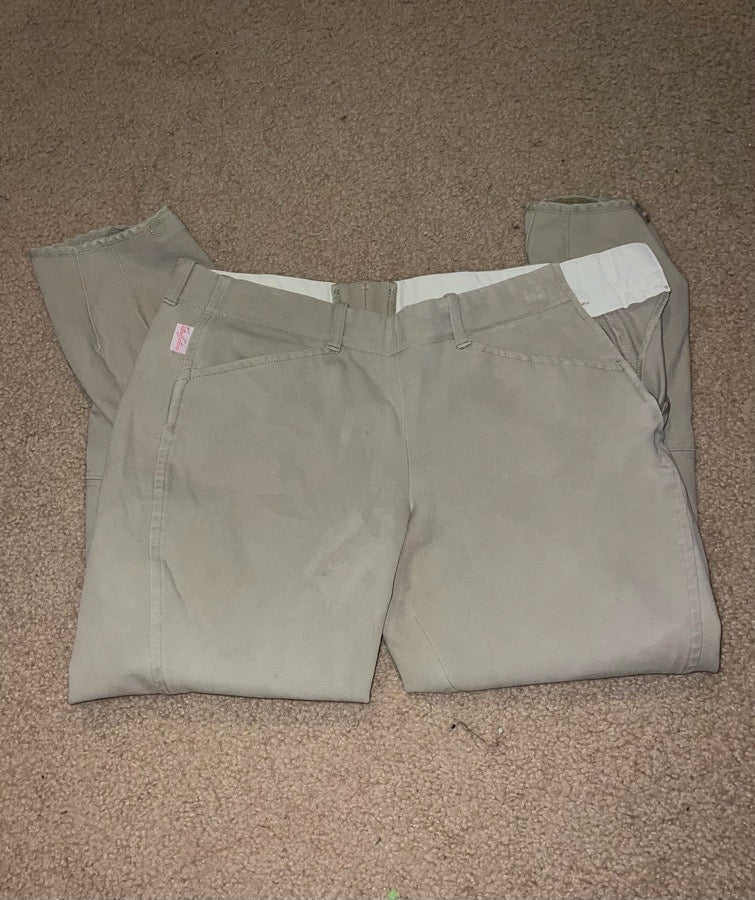 Tan Tailored Sportsman Breeches 28R