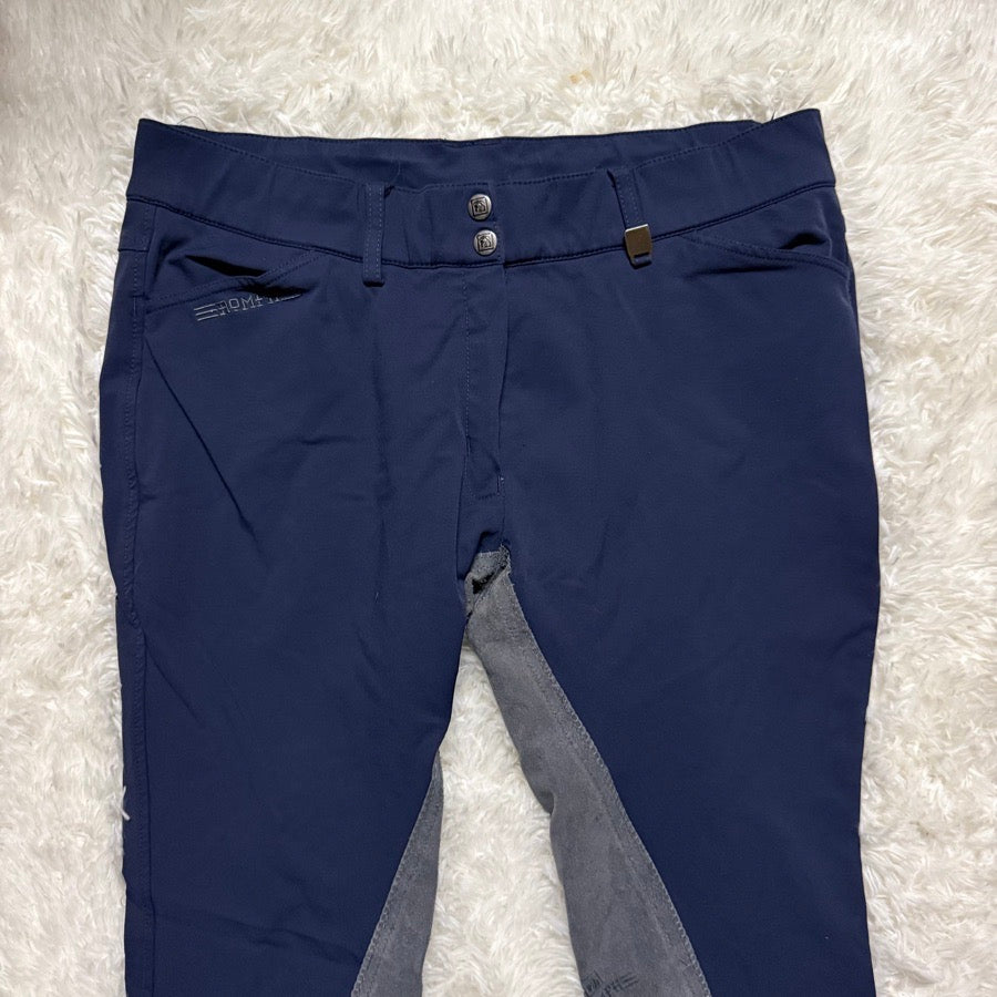 ROMFH Women’s Size 34R Navy Romfh Full Seat Horseback Riding Breeches (3)