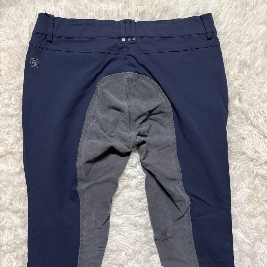 ROMFH Women’s Size 34R Navy Romfh Full Seat Horseback Riding Breeches (5)