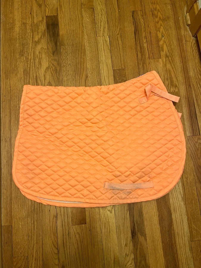 coral saddle pad