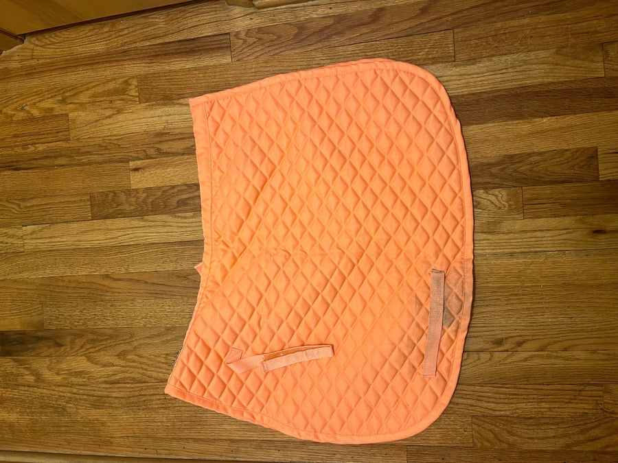 coral saddle pad