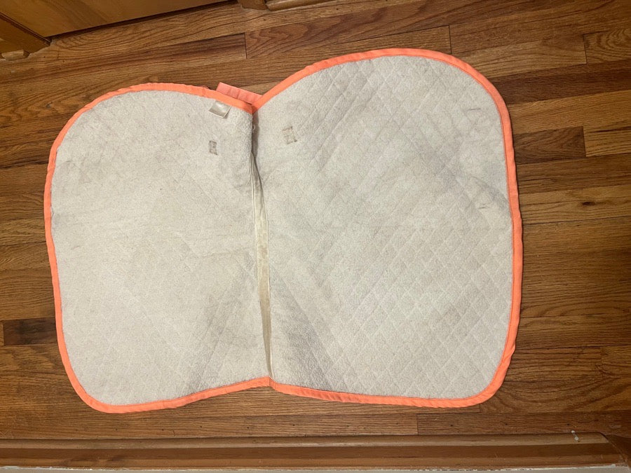 coral saddle pad