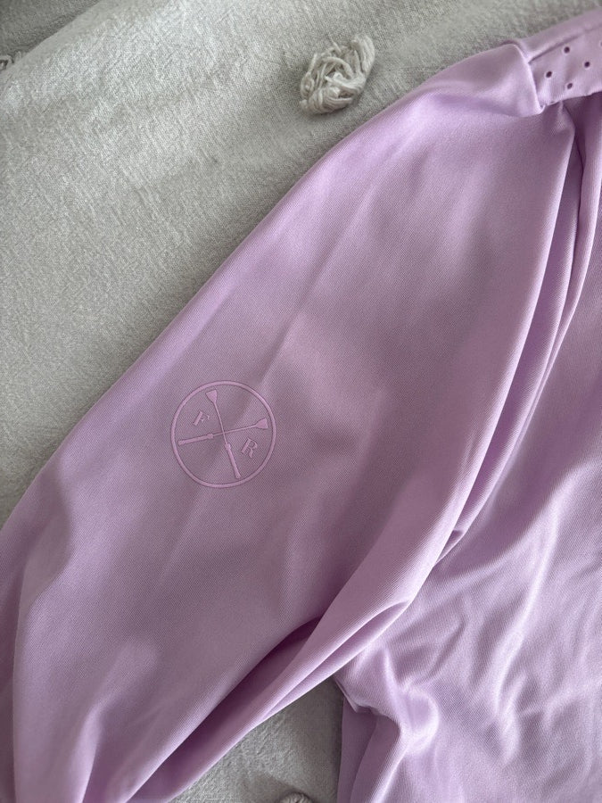 Free ride equestrian purple long sleeve top