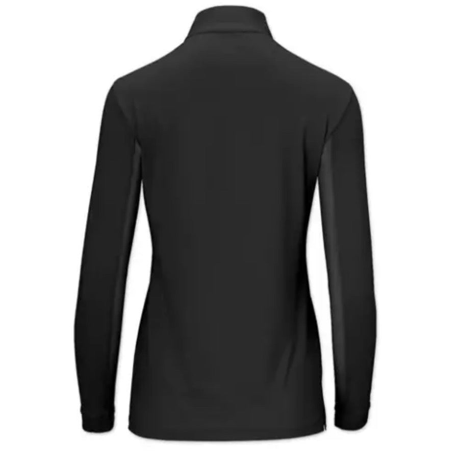 Tailored Sportsman ICEFIL Long Sleeve Ziptop Shirt XSmall - Black/White