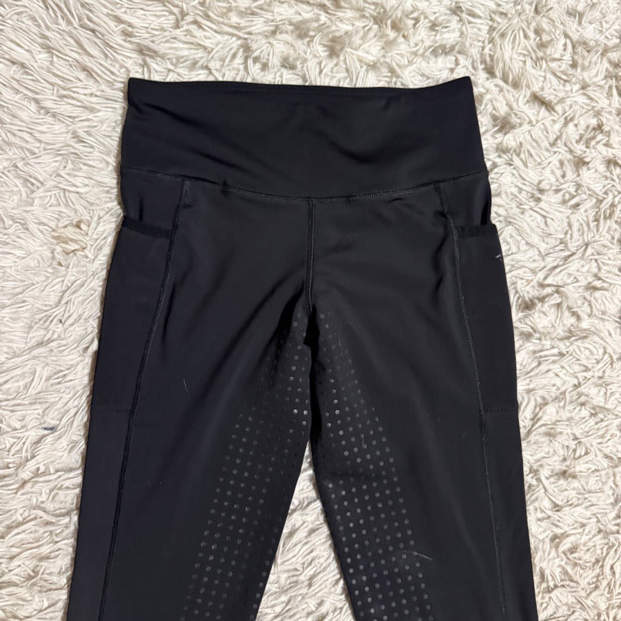 Women’s XS Black Smartpak Full Seat Horseback Riding Tights Breeches. Good Cond
