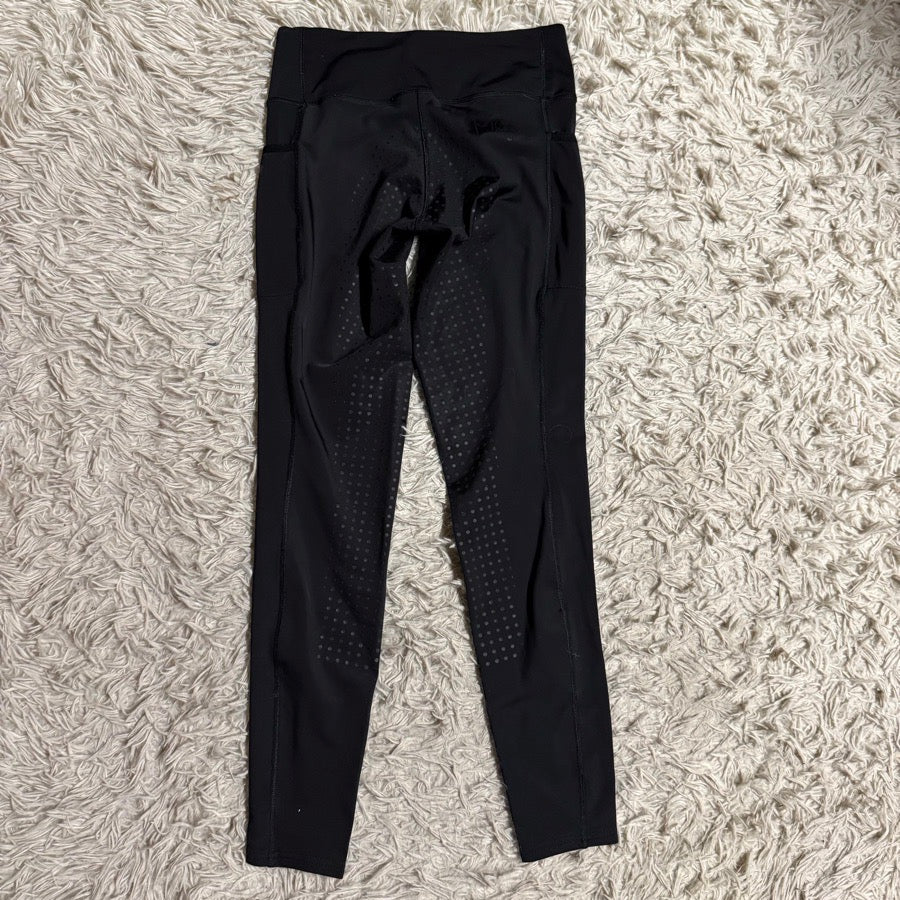 Women’s XS Black Smartpak Full Seat Horseback Riding Tights Breeches. Good Cond