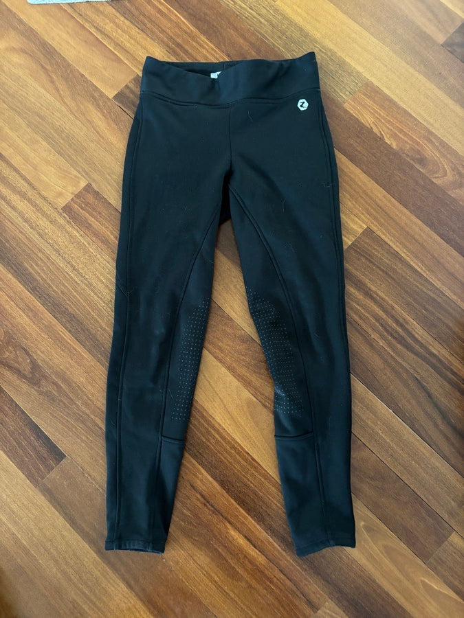 HORZE Horze Active Women's Winter Silicone Knee Patch Tights