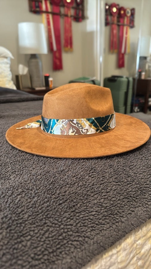 NWOT Modern Horse Faux Suede Adjustable Hat