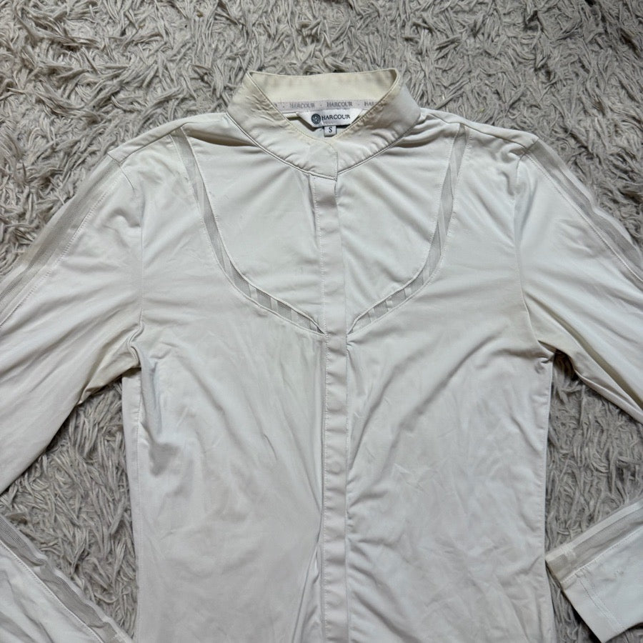 Other Women’s Small White Harcour Long Sleeve Horseback Riding Show Shirt (2)