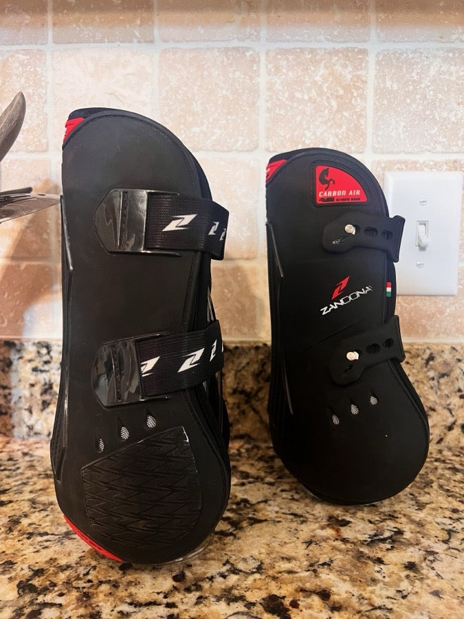 Zandona Carbon Air Front Tendon Boots Gel Tech Size Large